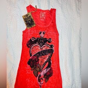 VELVET STONED WOMENS TANK TOP